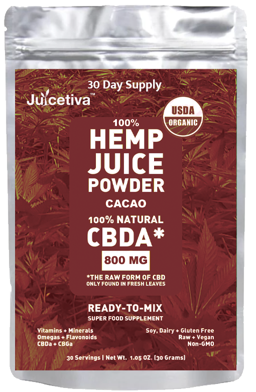 Juicetiva Organic Hemp Juice Powder - Cacao