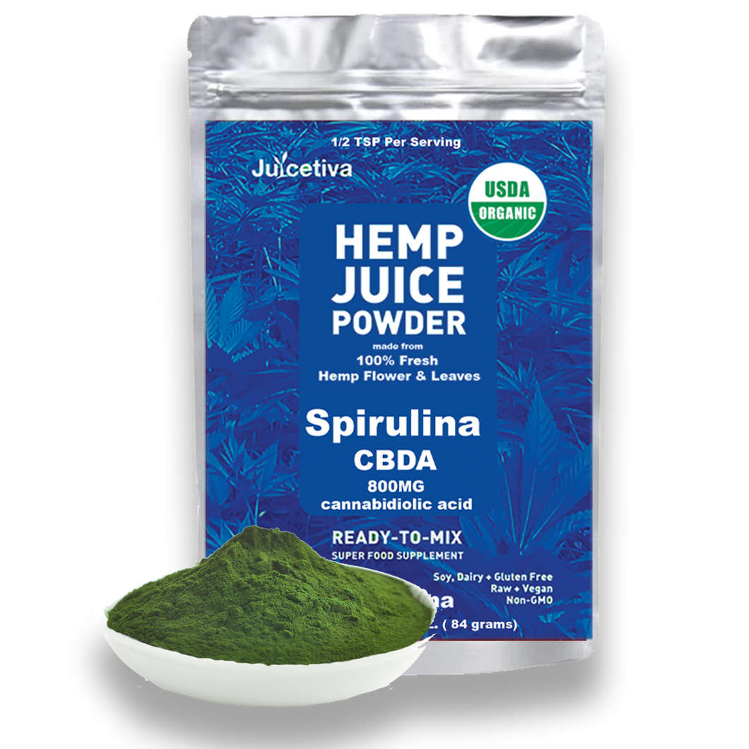 Spirulina Flavored Hemp Juice Powder